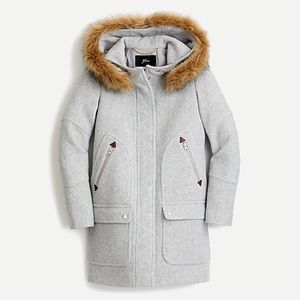 J. Crew Stadium Cloth Chateau Parka Jacked Coat